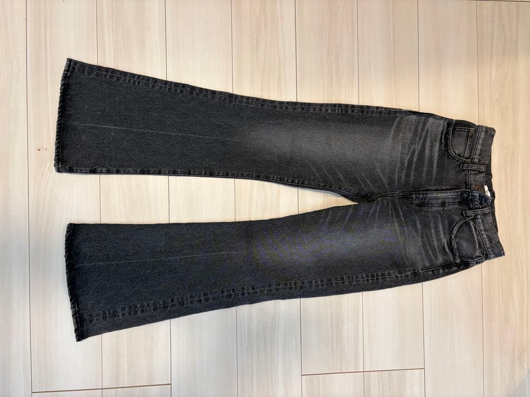 【美品】moussy MVS BLACK FLARE 25inch