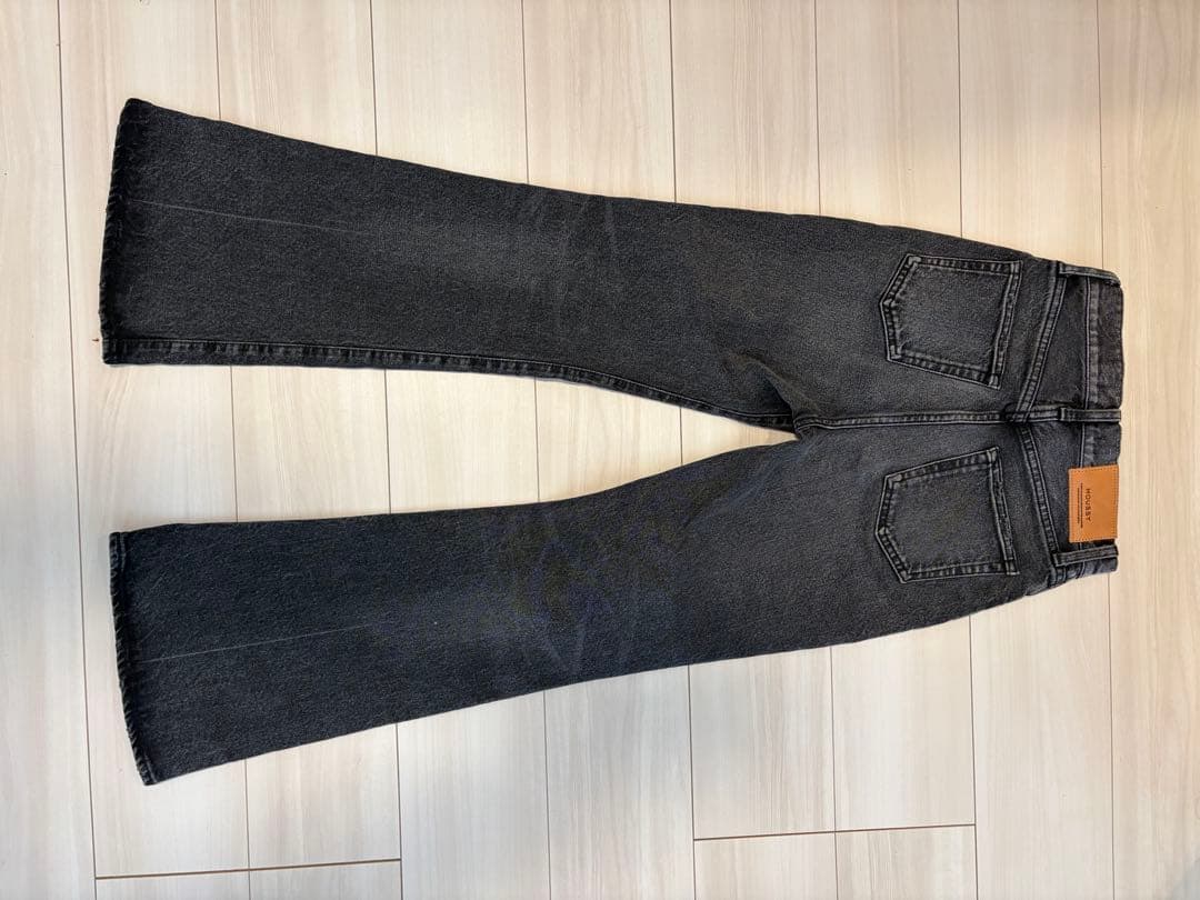 【美品】moussy MVS BLACK FLARE 25inch