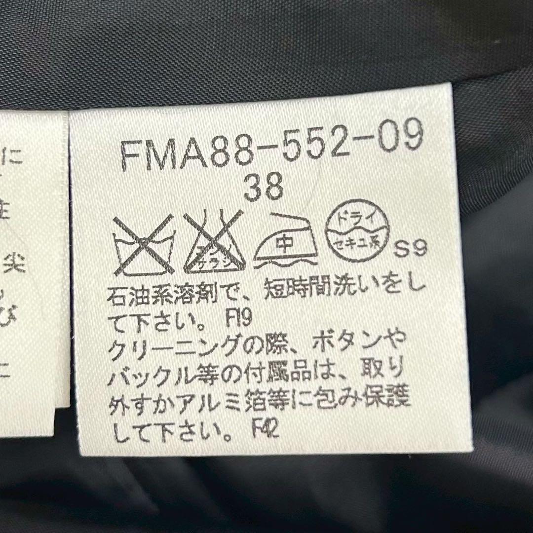 極美品　バーバリーロンドン ワンピース ボタニカル柄 コットン混 38 ブラック