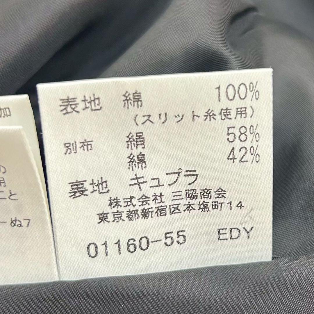 極美品　バーバリーロンドン ワンピース ボタニカル柄 コットン混 38 ブラック