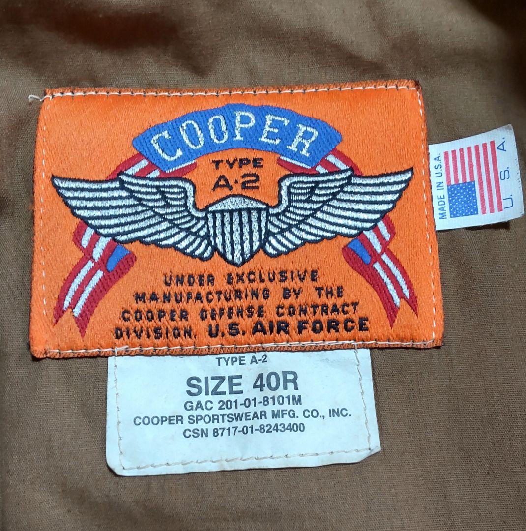 Cooper クーパー A2 アメリカ製 40R ゴートスキン 山羊革