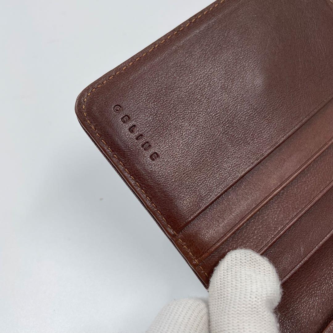 未使用✨　CELINE パリマカダム　デニム　折り財布　財布　札入れ　レザー