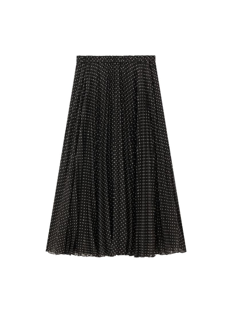 【35%OFF】Aveniretoile　ドットプリントプリーツスカート