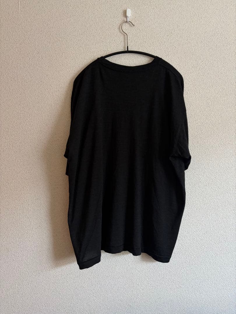 COMOLI（コモリ）サマーウール 半袖Tシャツ チャコール size3 ①
