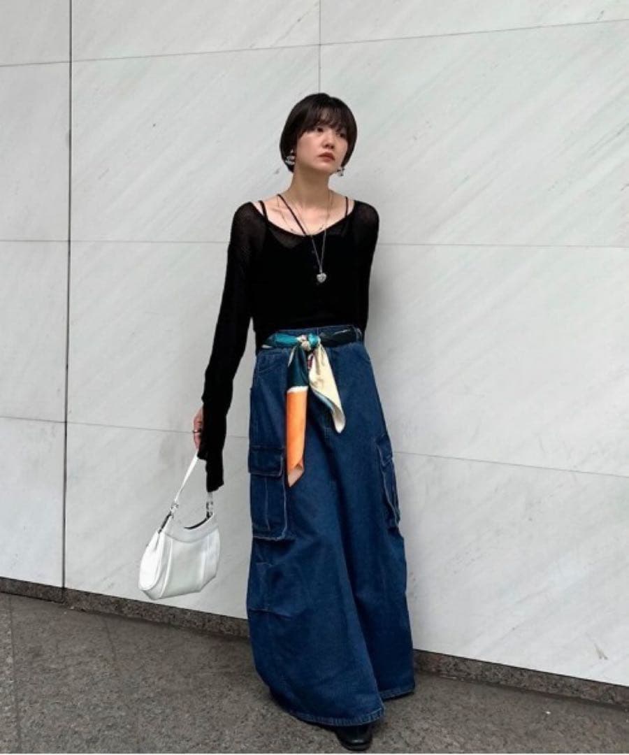 【美品】Ameri CONES BOSS BIG POCKET SKIRT