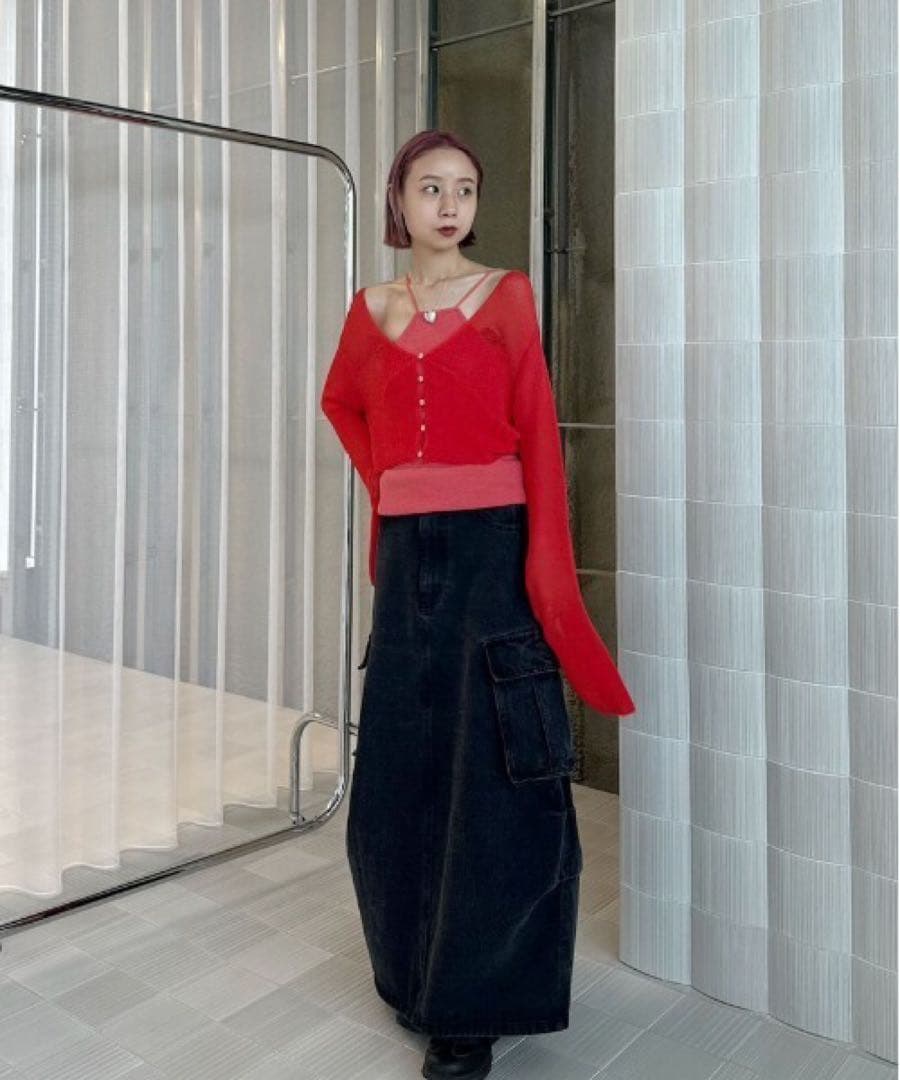 【美品】Ameri CONES BOSS BIG POCKET SKIRT