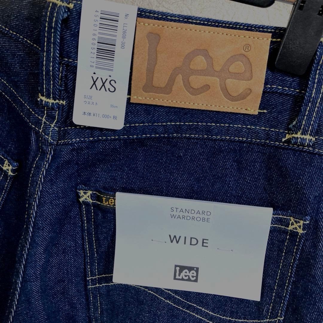 新品　Leeワイドデニムパンツ