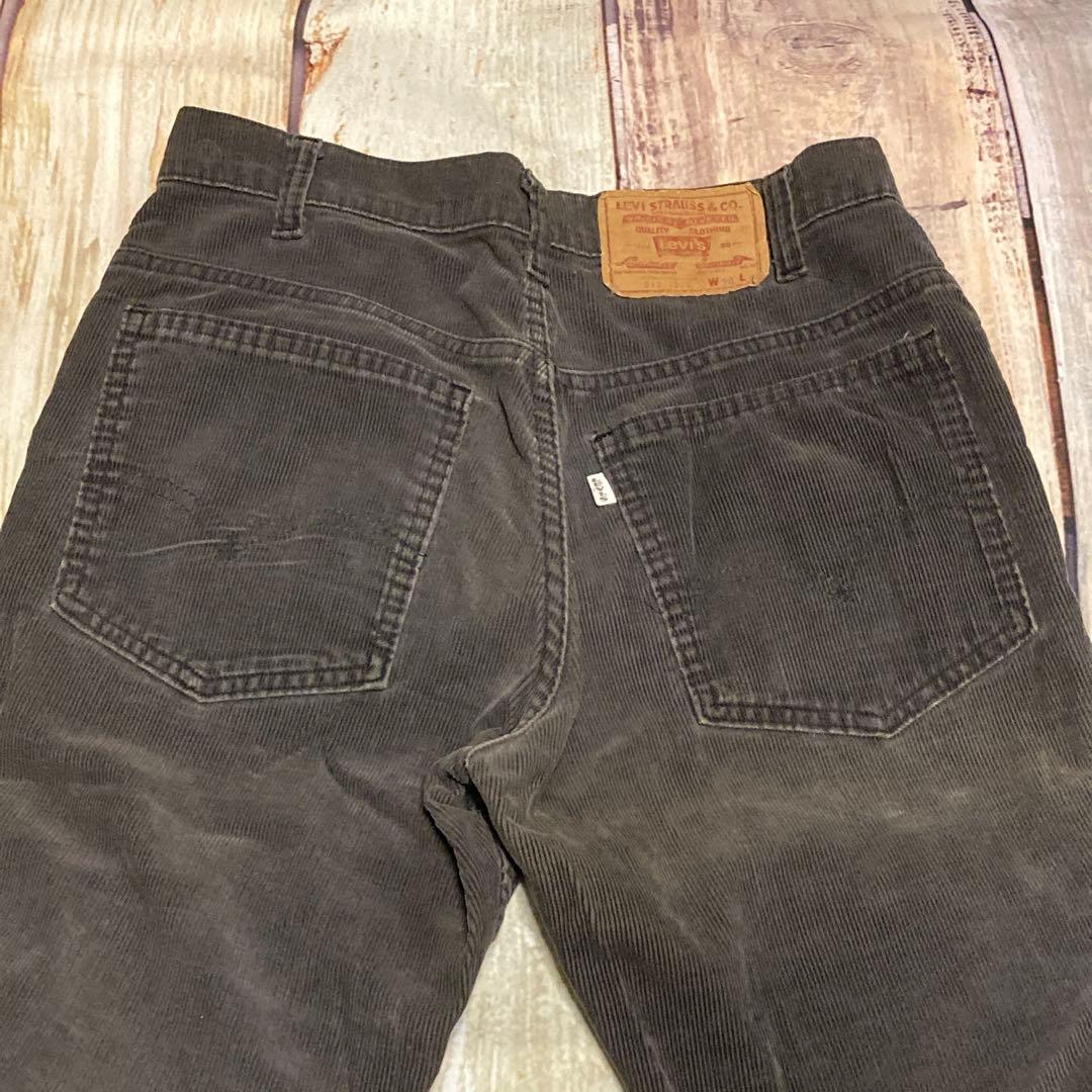 み*る様 70s リーバイス 517 コーデュロイ ブラック グレー W30 L