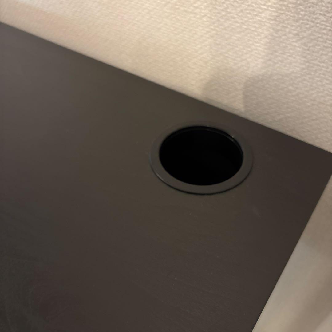 【組み立て済、送料込み】IKEA デスク:ブラックブラウン:73x50 cm
