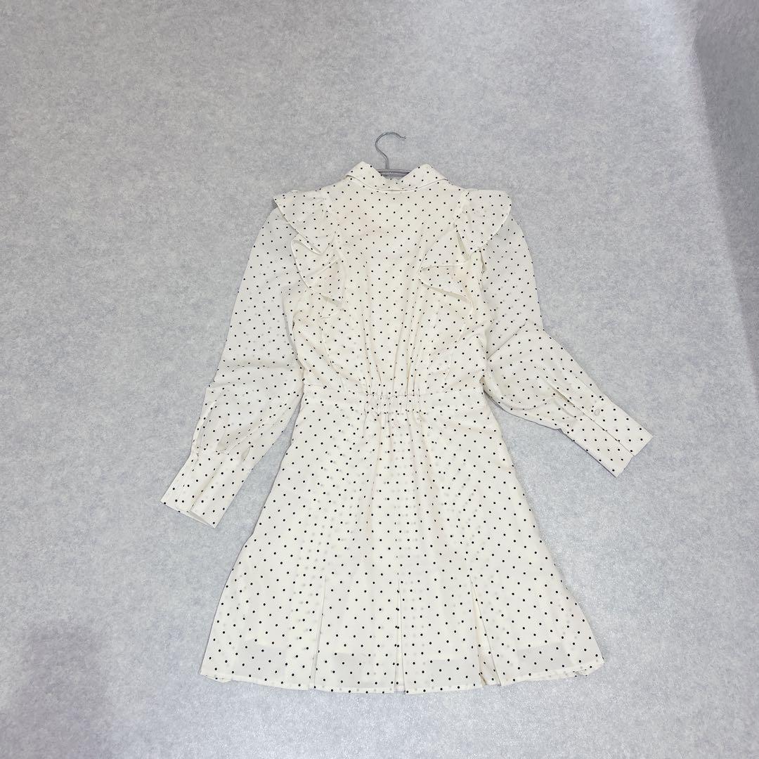 ✨極美品✨　snidel ワンピース　フリル　ドット　フェミニン　S ガーリー