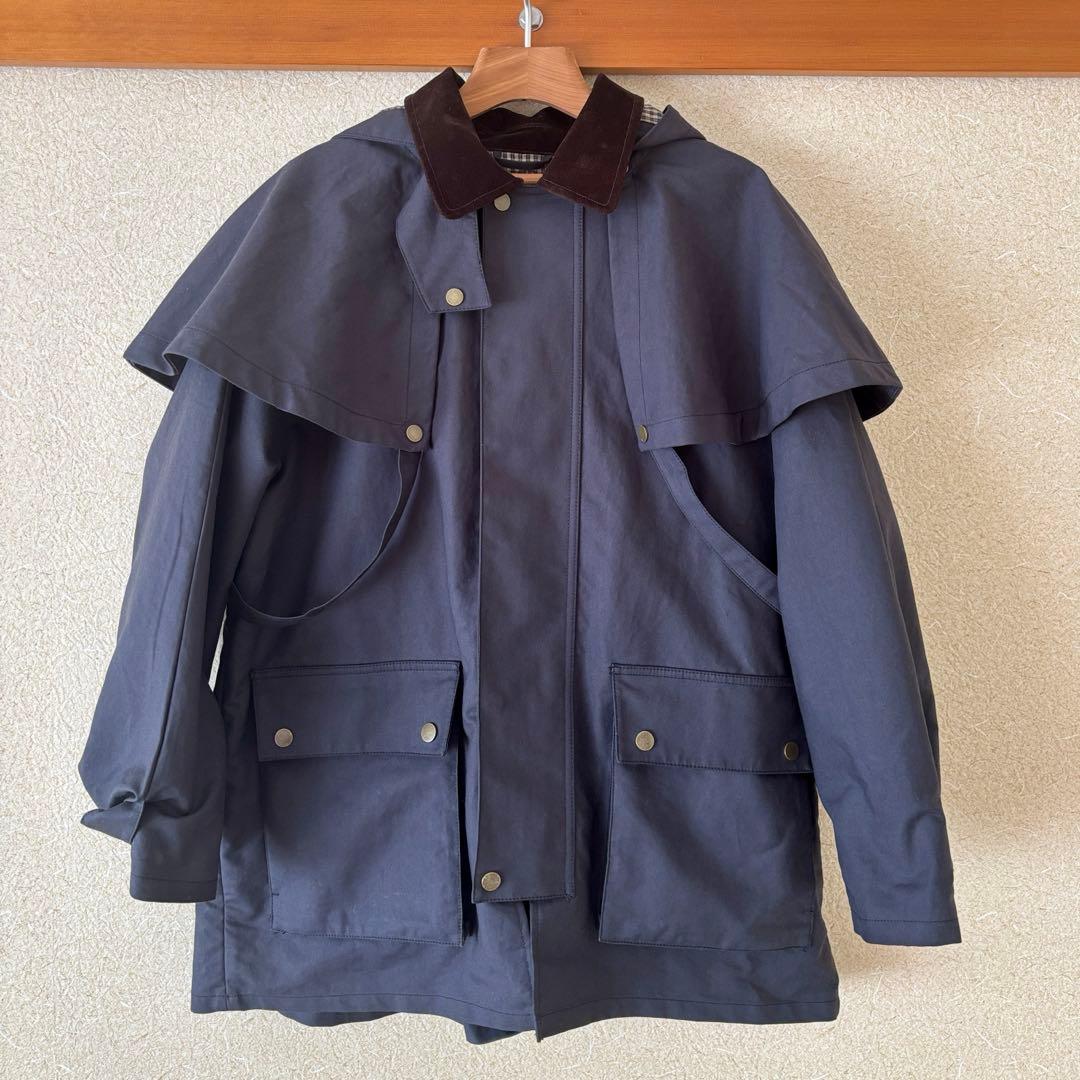 【2025即完売】ZARA コントラストラペルフード付きトレンチ