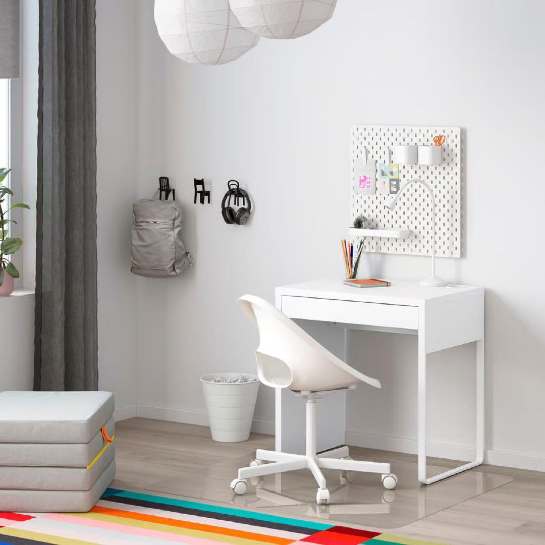 【値引中】IKEA イケア　MICKE ミッケ　ホワイトデスク 引き出し付き
