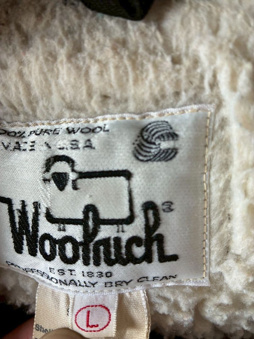 ひ*し様 【美品】Woolrich ウールチェックジップアップジャケット L