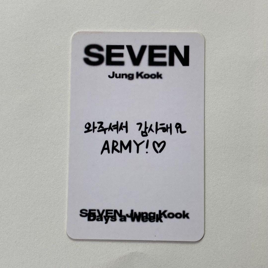 BTS JUNGKOOK ジョングク SEVEN inkigayoトレカ