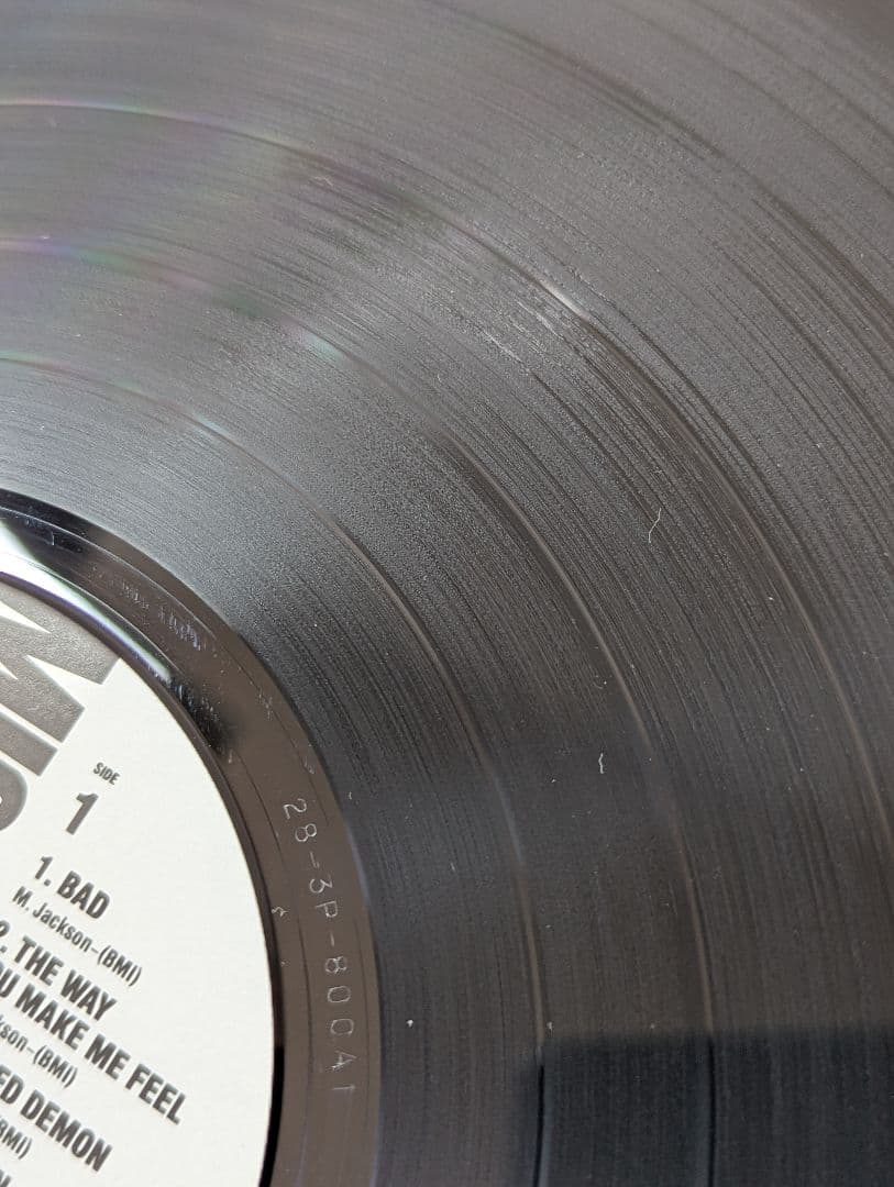 マイケル・ジャクソン バッド　BAD LP レコード 国内版