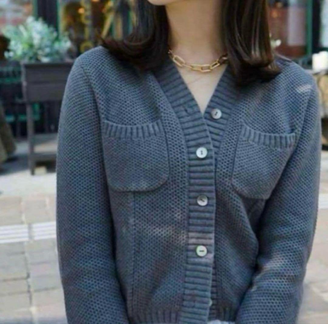 【L'AUBE BLANC】Basket Knit Cardigan