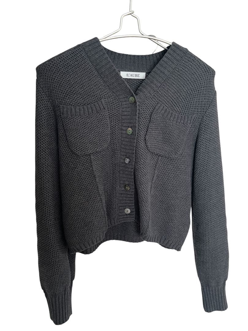 【L'AUBE BLANC】Basket Knit Cardigan