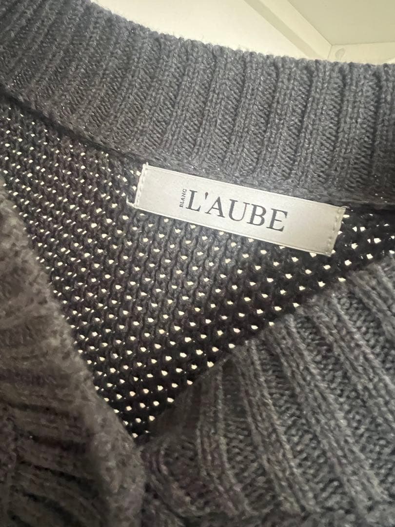 【L'AUBE BLANC】Basket Knit Cardigan