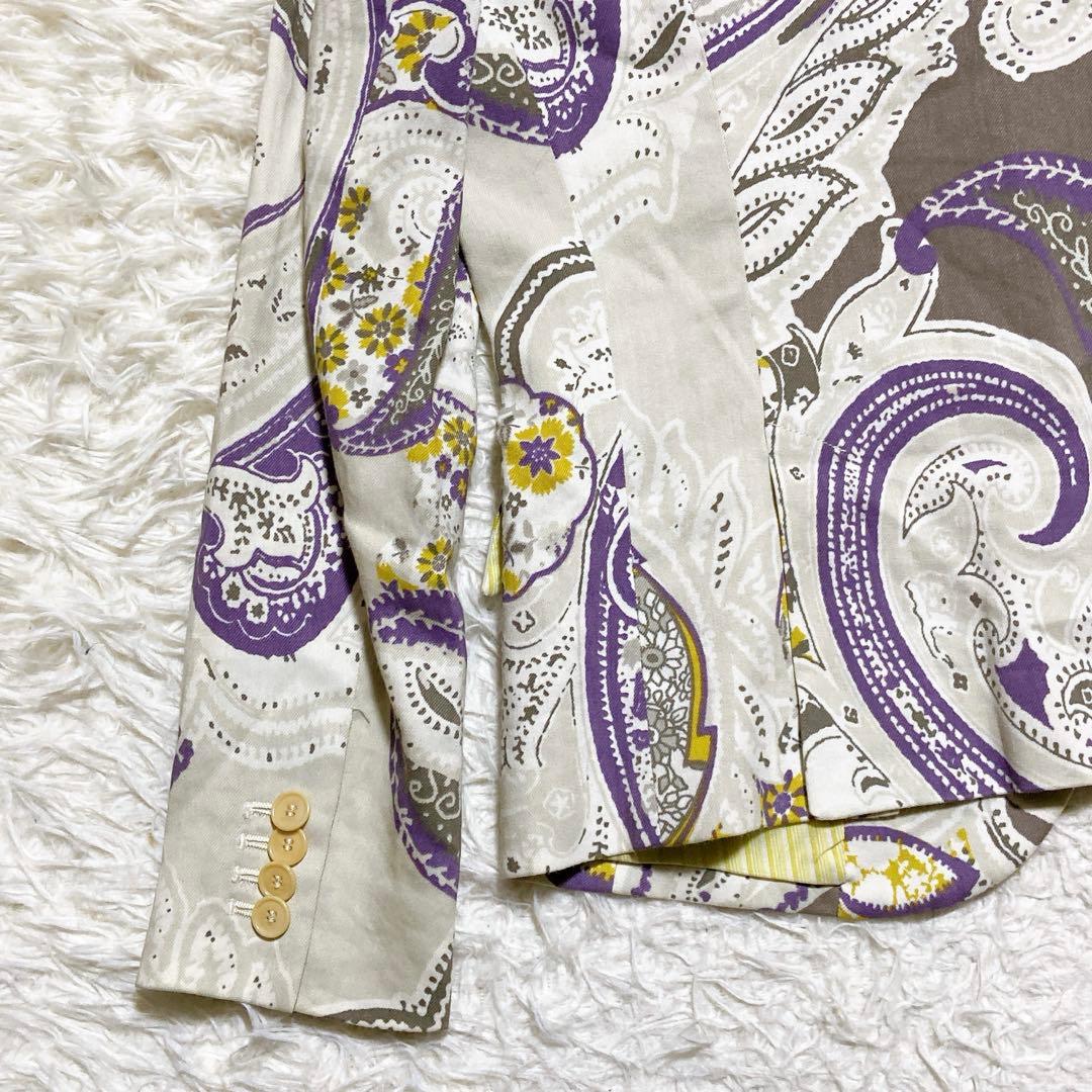 希少⭐️ETROエトロ　テーラードジャケット　ペイズリー柄　シングル　2Bボタン