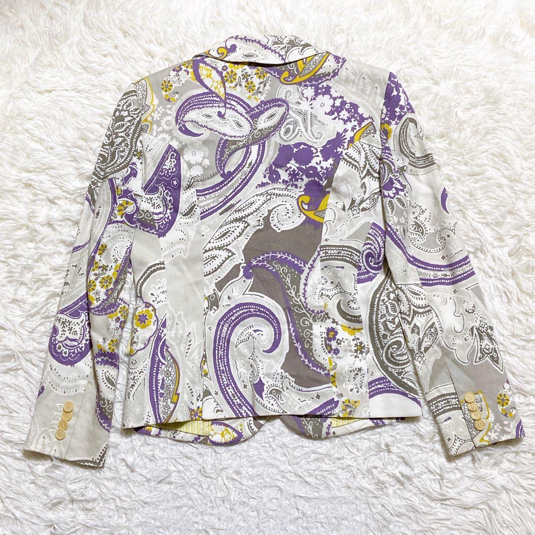 希少⭐️ETROエトロ　テーラードジャケット　ペイズリー柄　シングル　2Bボタン