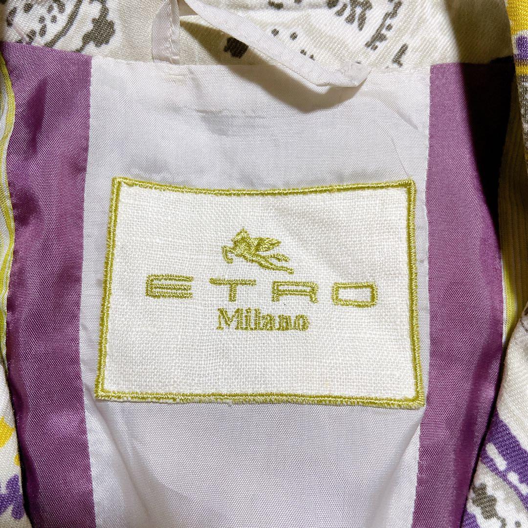 希少⭐️ETROエトロ　テーラードジャケット　ペイズリー柄　シングル　2Bボタン