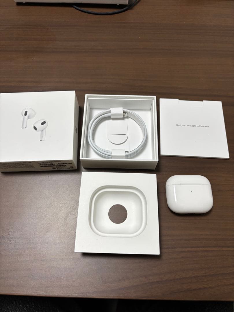 Air Pods 3 両耳、ケース【箱、ケーブル付き】
