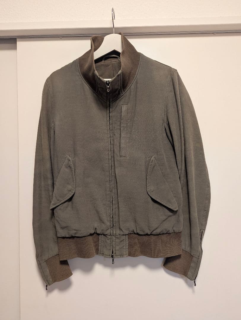 名作 ATTACHMENT 硫化染め コットン フライトジャケット グレー系 2