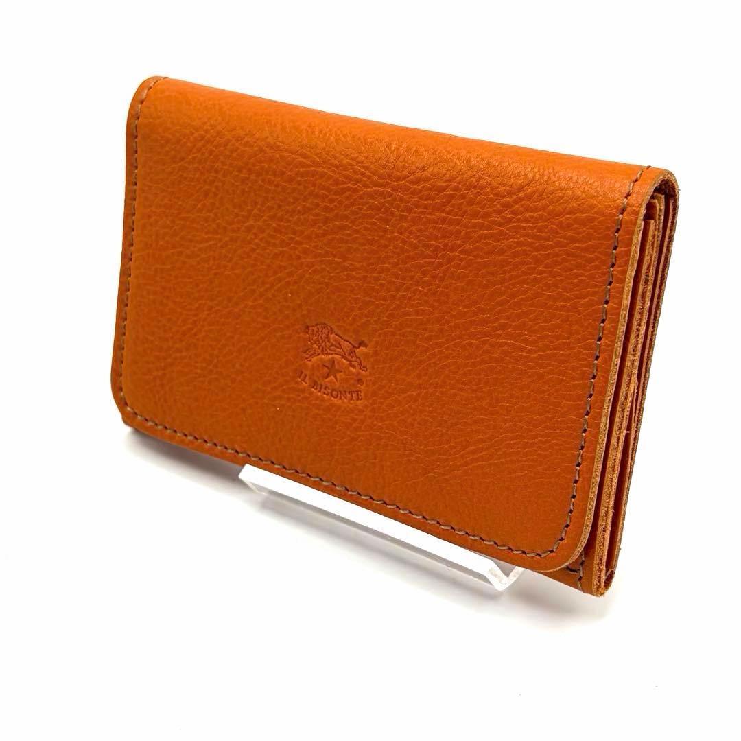 【新品未使用】ILBISONTE カードケース 名刺入れ レザー ブラウン