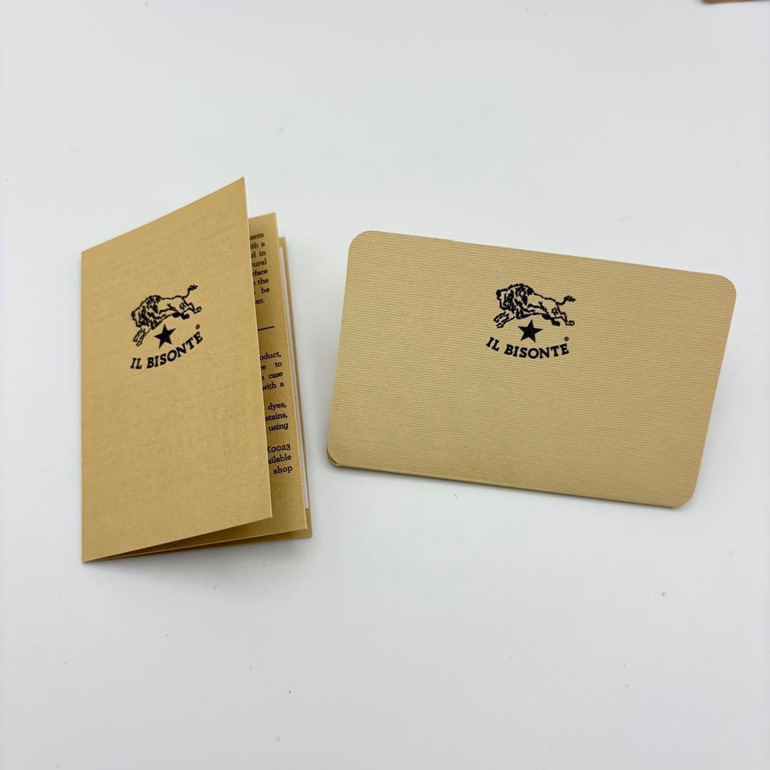 【新品未使用】ILBISONTE カードケース 名刺入れ レザー ブラウン