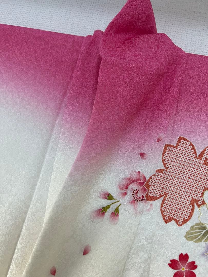 【 最終値下げ 】 豪華振袖５点セット！！　刺繍　花柄　着物スキ倶楽部　１９１