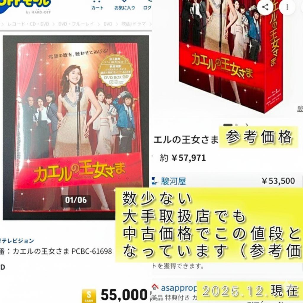 【未使用 美品】配信なし 入手困難 絶版 カエルの王女さま DVD-BOX 7枚