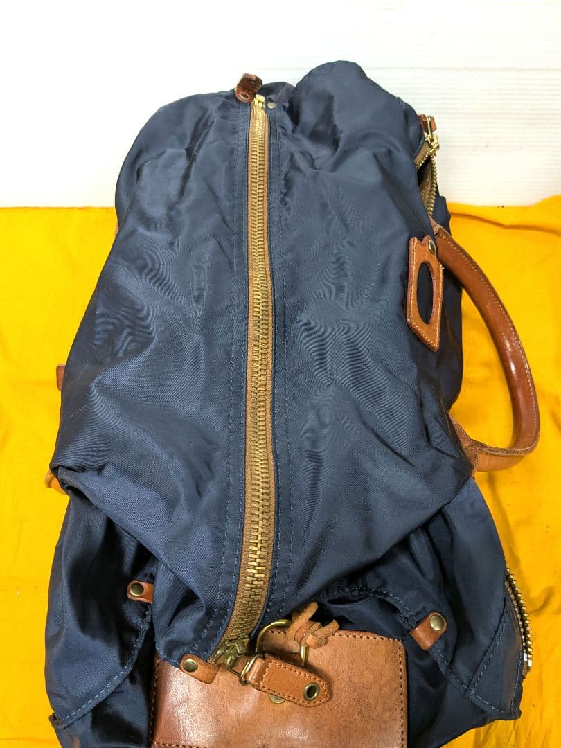 フェリージ·ナイロン・レザー ボストンバッグ 中古並