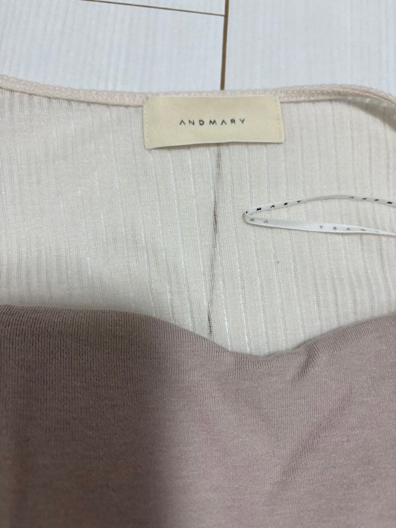 トップス andmary Lona ribbon mini dress