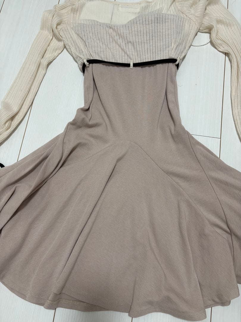 トップス andmary Lona ribbon mini dress