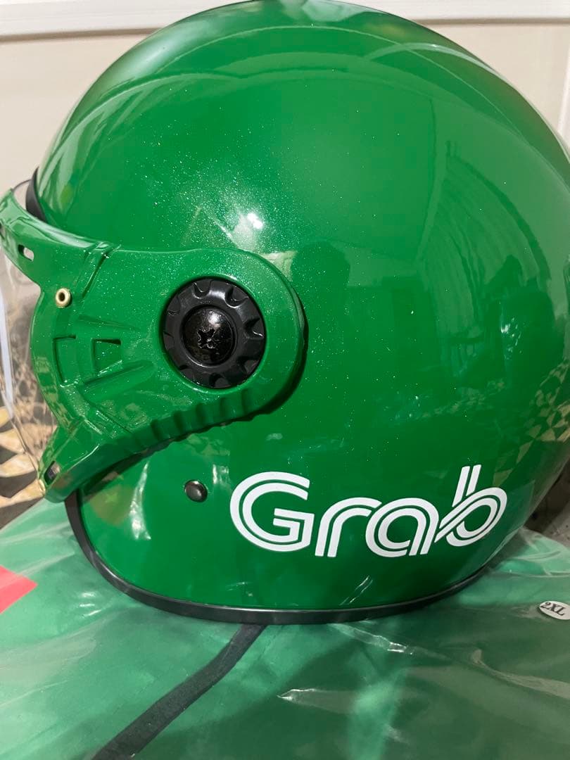 Grab ハーフフェイスヘルメット ジャケットセット ウーバー グラブ コスプレ