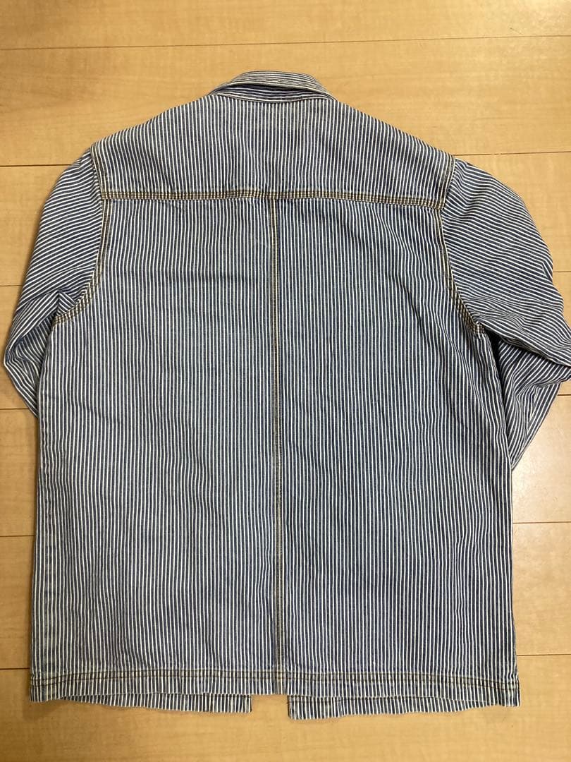 古着 90s LAUREN JEANS ストライプ ヒッコリー カバーオール