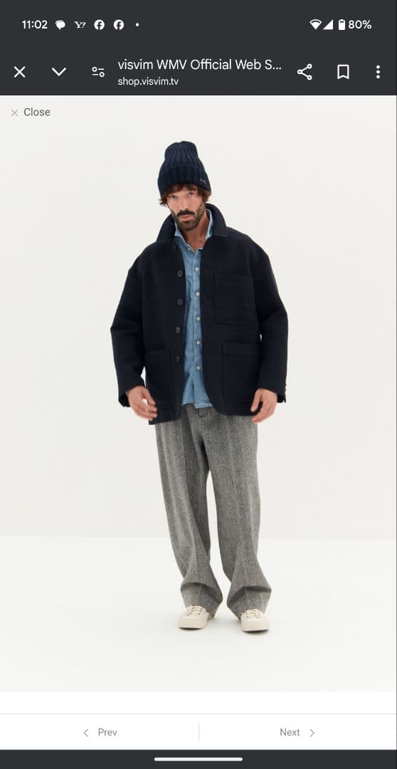 visvim 24fw russo pants ヘリンボーン ツイード　4