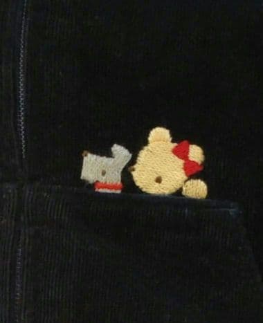 familiaファミリア90cmお刺繍ワンピースお刺繍トップス お林檎セット
