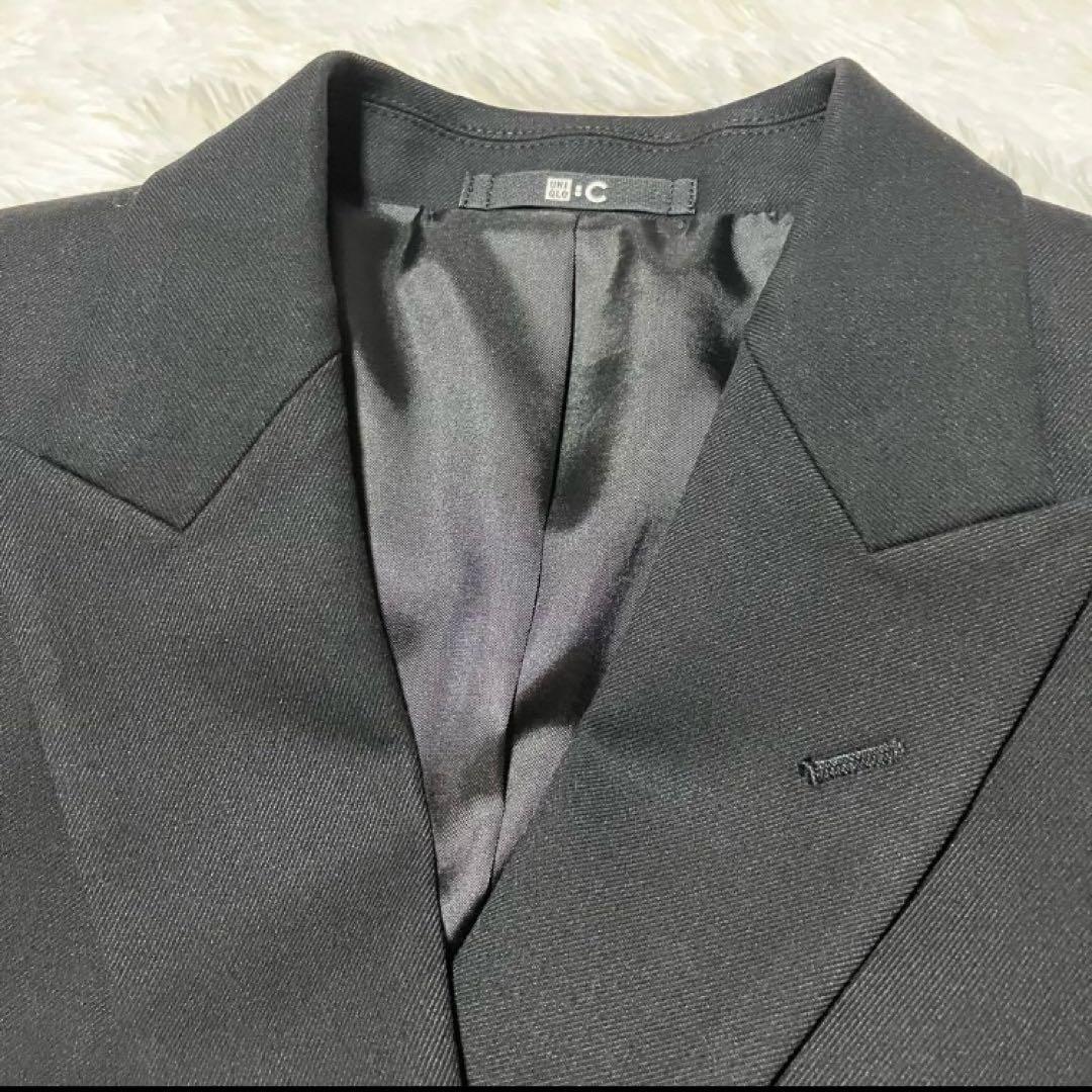 【新品タグ付き】UNIQLO:C ダブルテーラードジャケット 黒 M