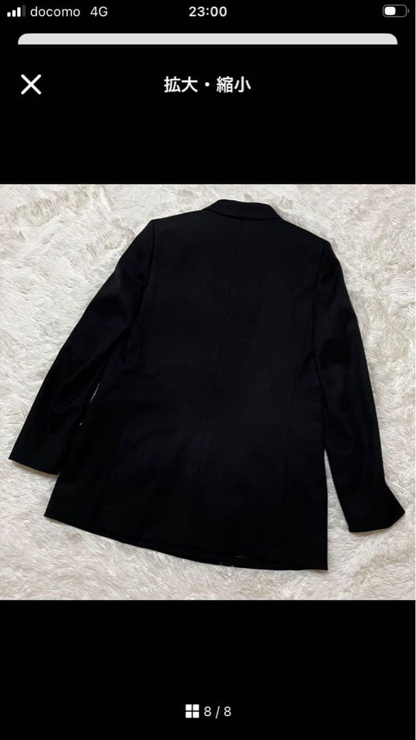 【新品タグ付き】UNIQLO:C ダブルテーラードジャケット 黒 M