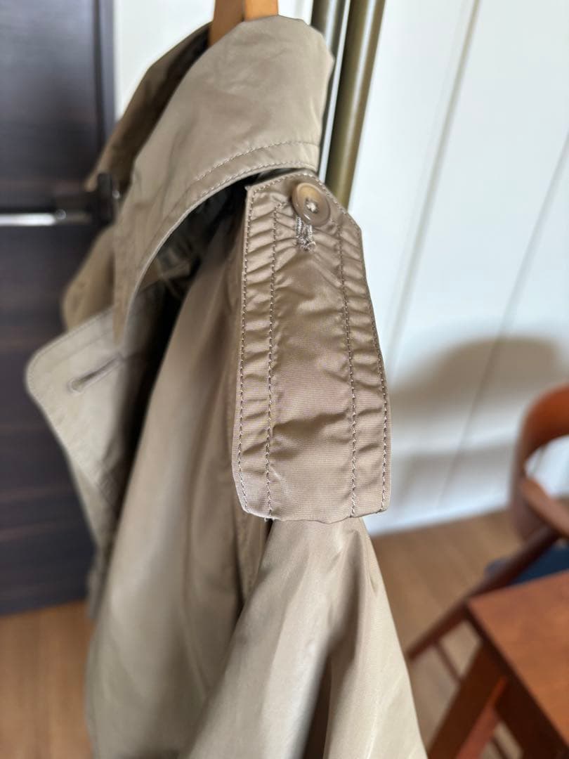 JOURNAL STANDARD LUXE タフタ フードトレンチコートベージュ