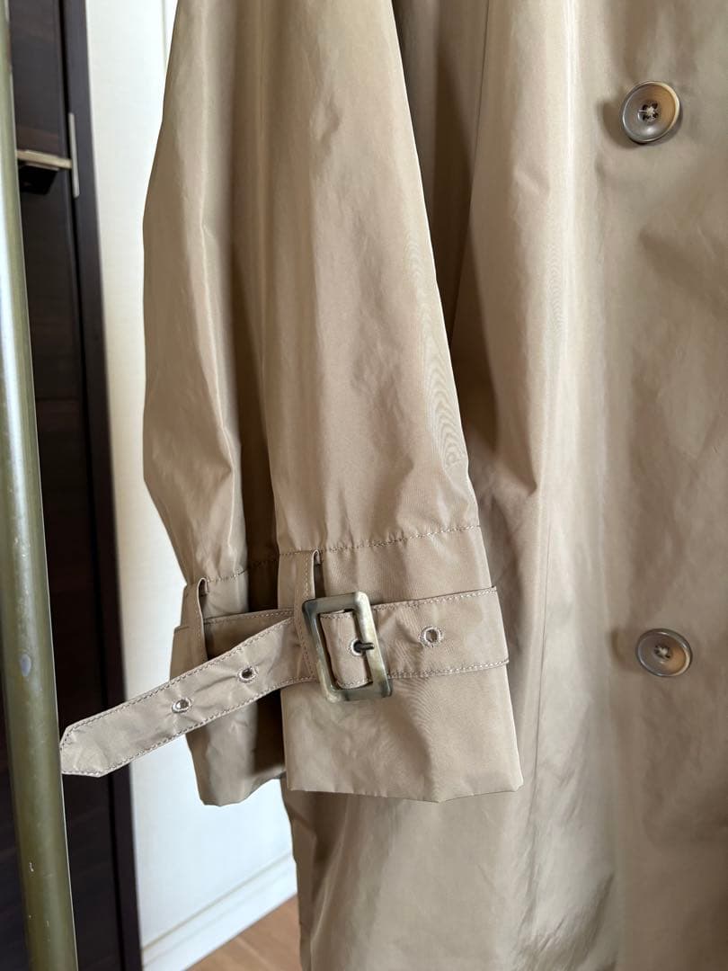 JOURNAL STANDARD LUXE タフタ フードトレンチコートベージュ