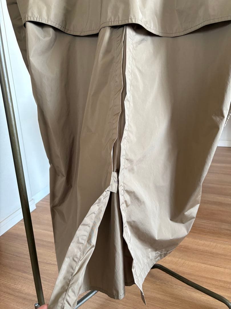 JOURNAL STANDARD LUXE タフタ フードトレンチコートベージュ