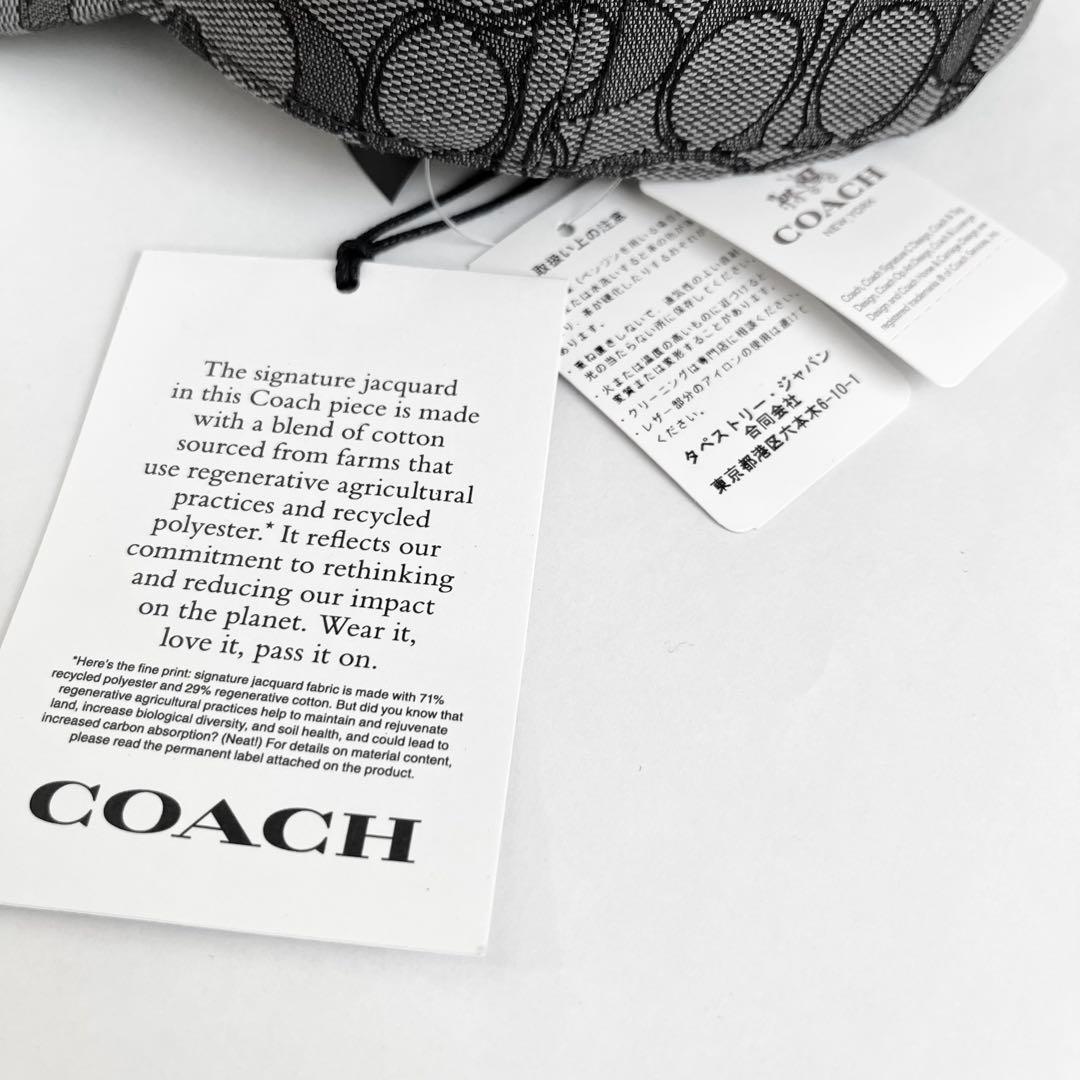 未使用品 コーチ キャップ シグネチャー ハット 帽子 ブラック COACH