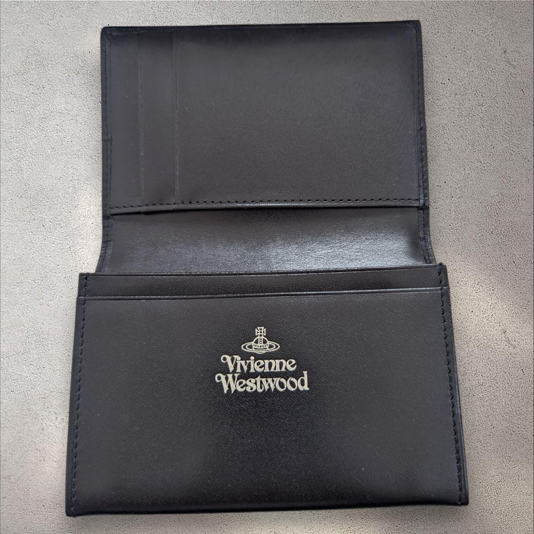 Vivienne Westwood ブラック レザー 名刺入れ カード入れ