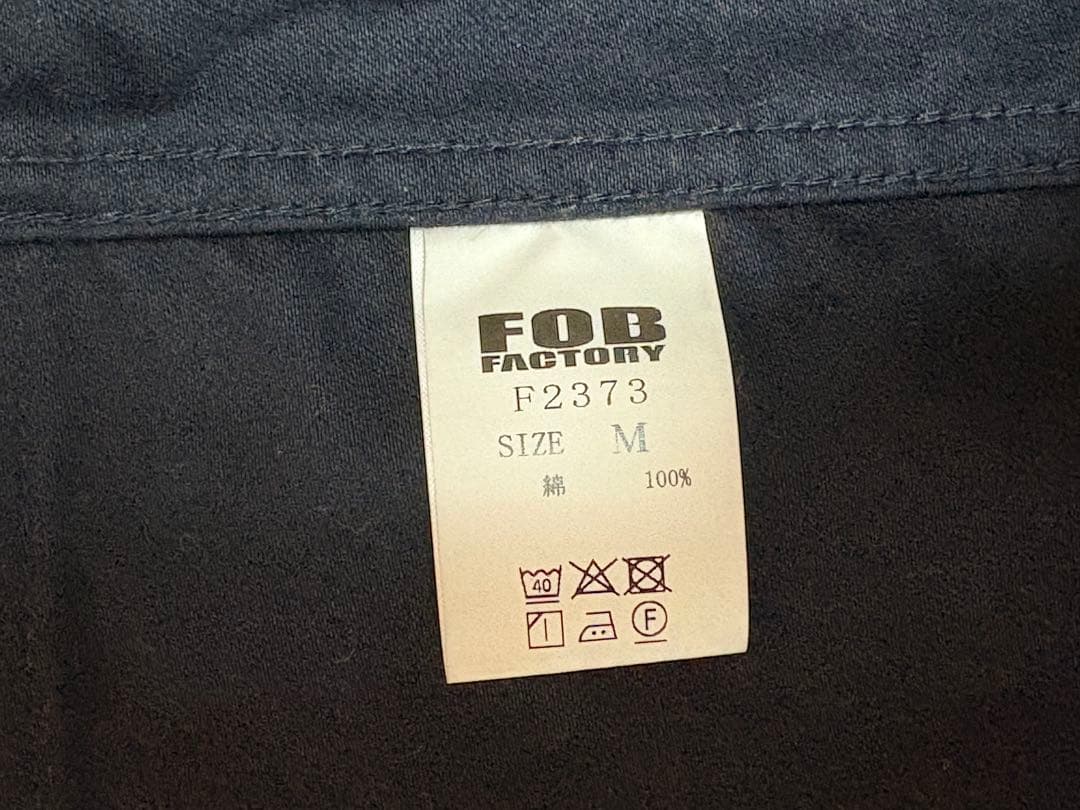 FOB FACTORY フレンチカバーオール ネイビー サイズ2