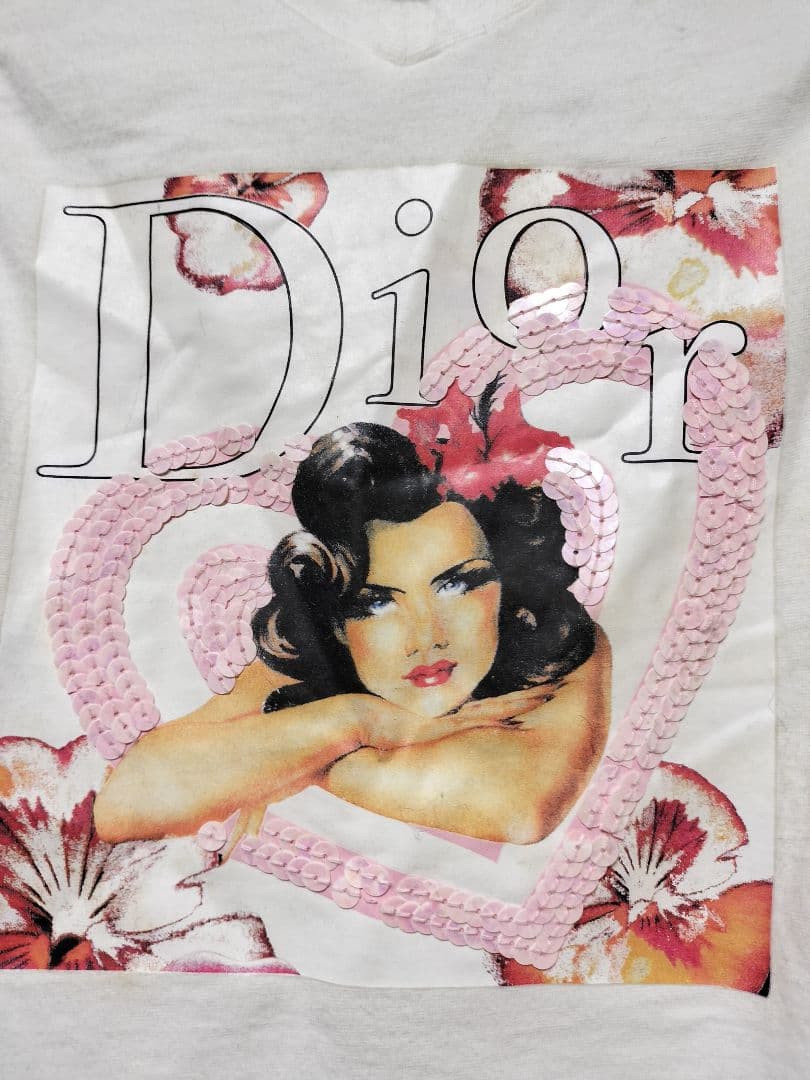 希少ヴィンテージChristian Diorガリアーノ期デザインTシャツ 12A