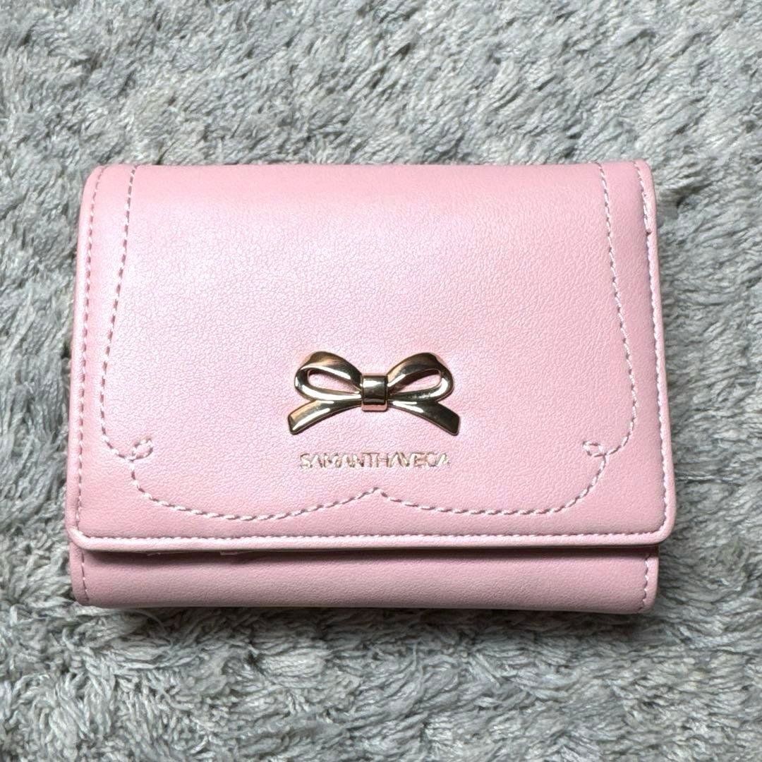 【未使用】SAMANTHA VEGA 三つ折り財布 コンパクトウォレット ピンク