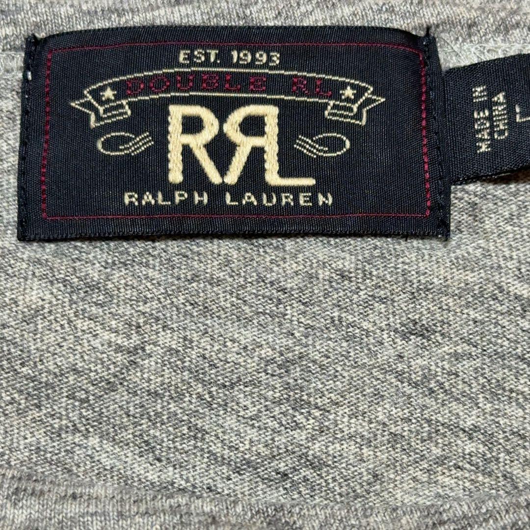 【美品】RRL ダブルアールエル　Tシャツ　グレー　霜降り　カレッジ　半袖