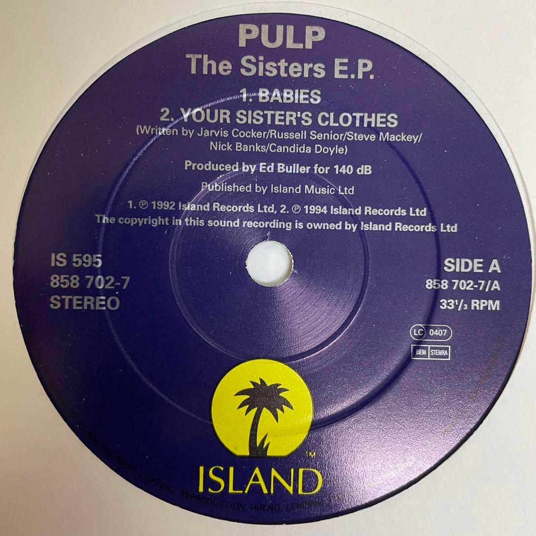 UKオリジナル　パルプ　レコード
